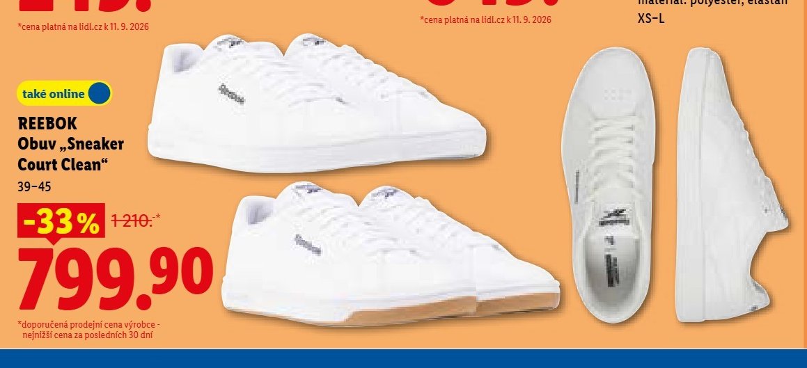 REEBOK Obuv „Sneaker Court Clean“