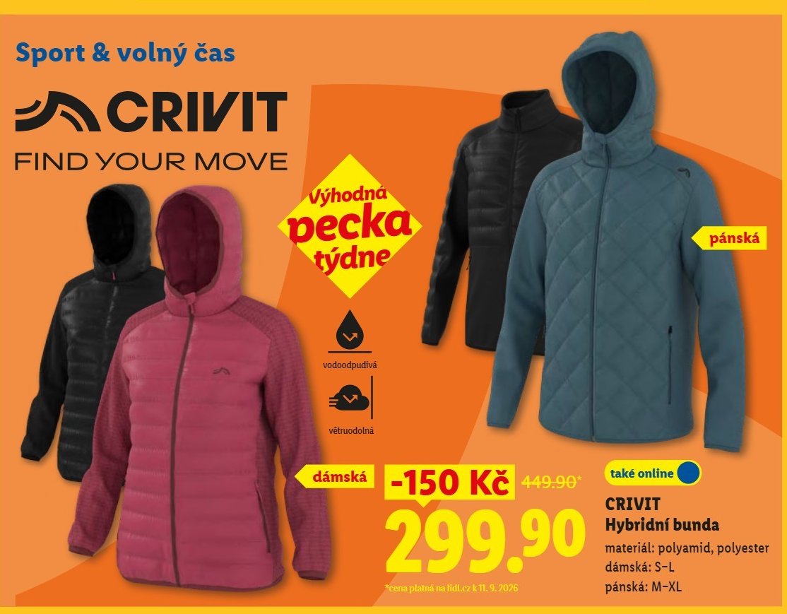 CRIVIT Hybridní bunda