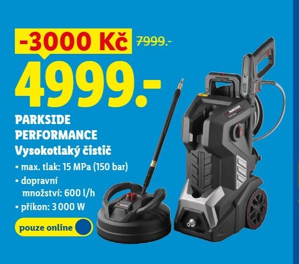 PARKSIDE PERFORMANCE Vysokotlaký čistič