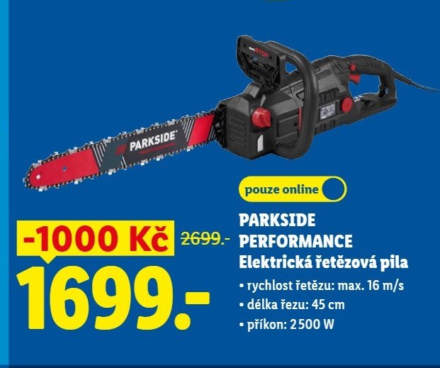 PARKSIDE PERFORMANCE Elektrická řetězová pila