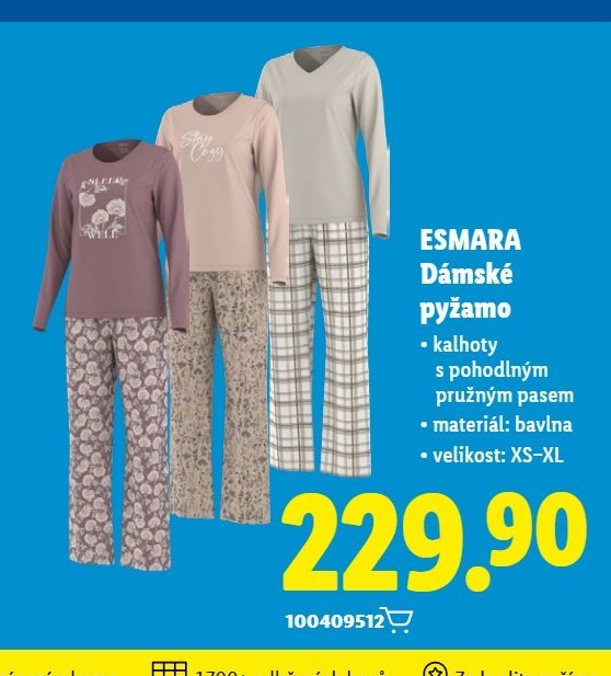 ESMARA Dámské pyžamo