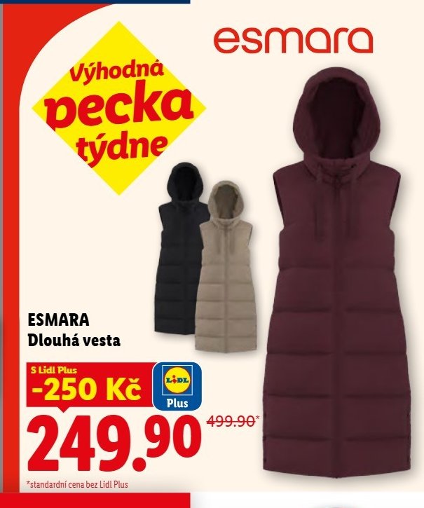 ESMARA Dlouhá vesta