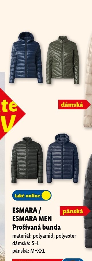 ESMARA / ESMARA MEN Prošívaná bunda