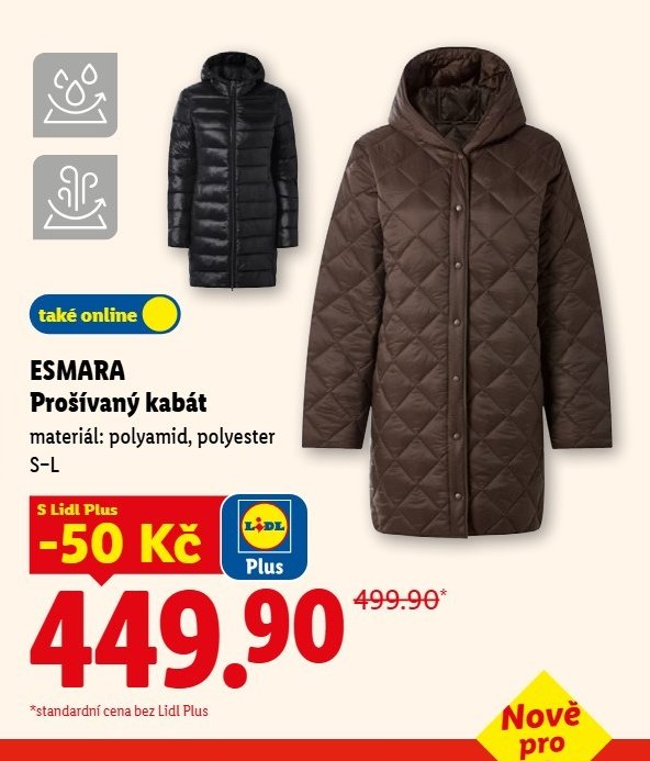 ESMARA Prošívaný kabát