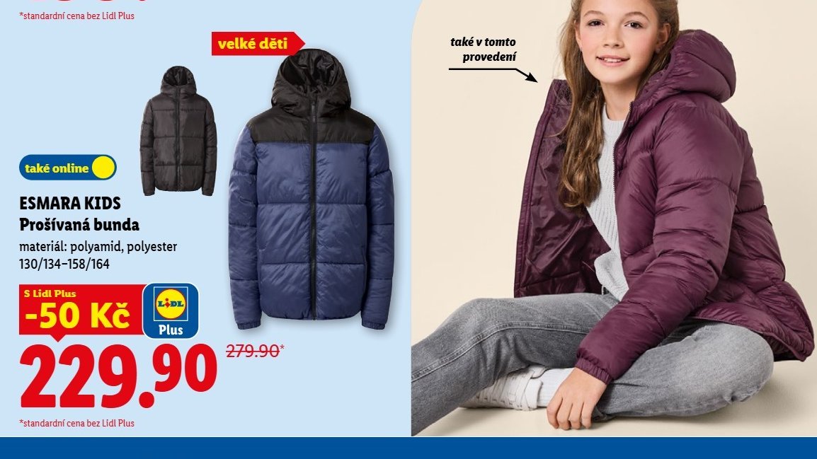 Esmara Kids Prošívaná bunda