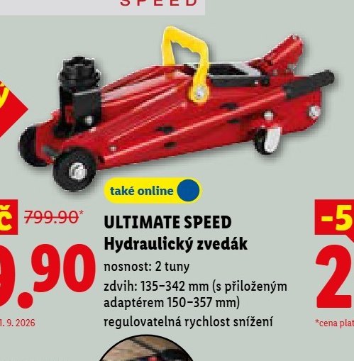 ULTIMATE SPEED Hydraulický zvedák