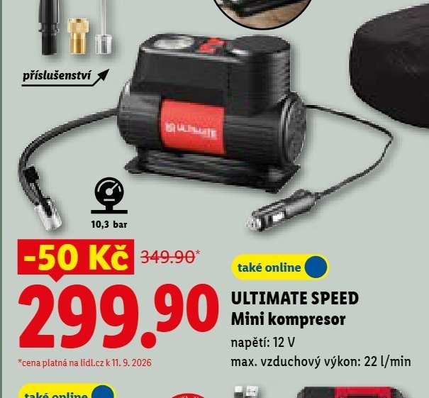 ULTIMATE SPEED Mini kompresor