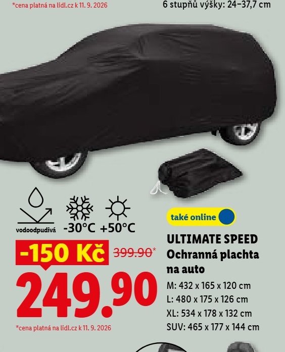 ULTIMATE SPEED Ochranná plachta na auto