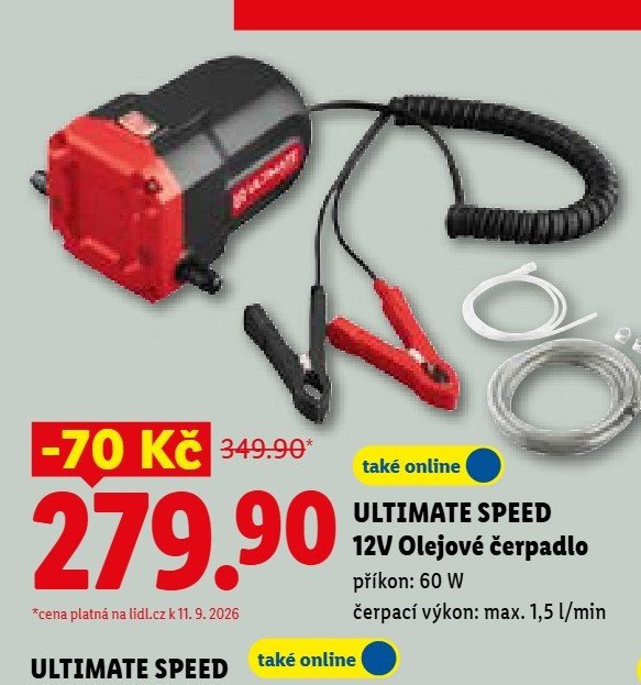ULTIMATE SPEED 12V Olejové čerpadlo