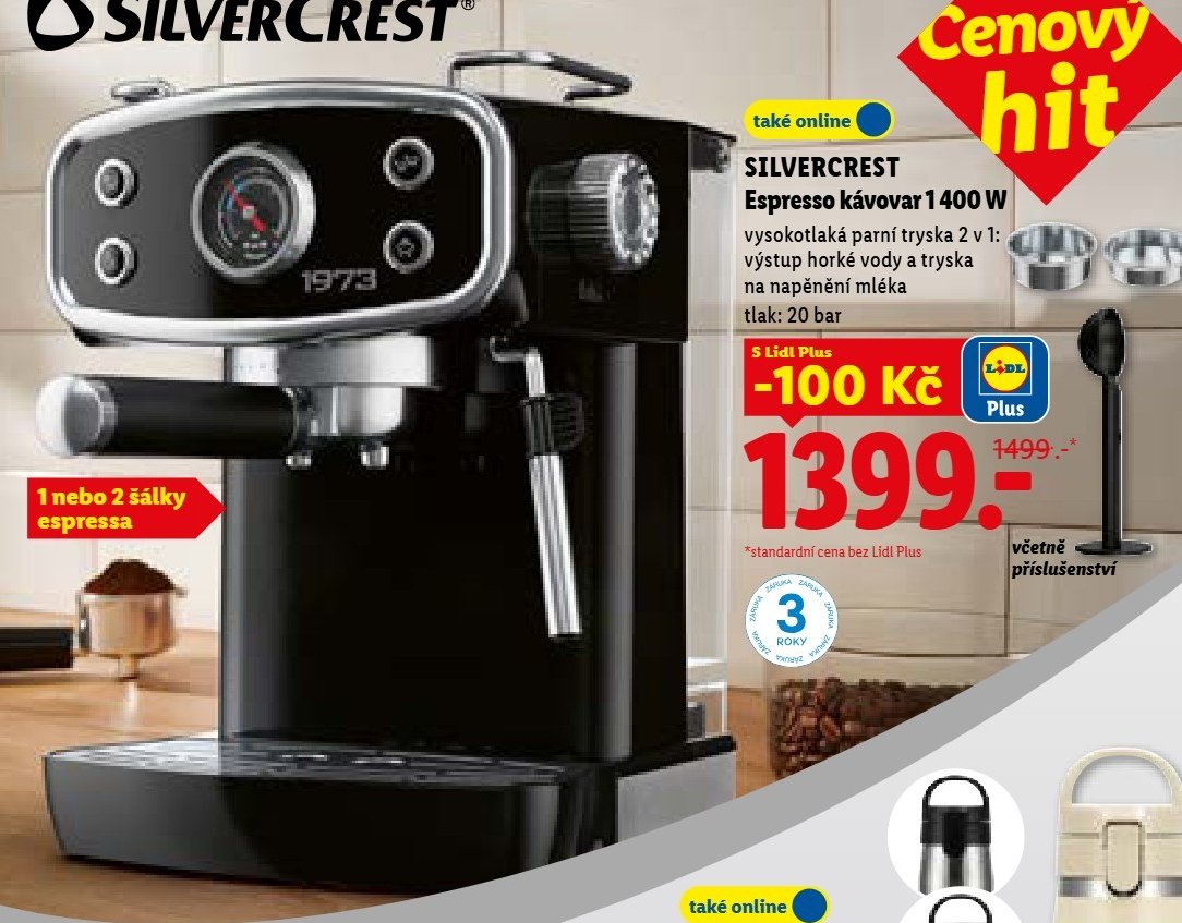 SILVERCREST Espresso kávovar 1400 W