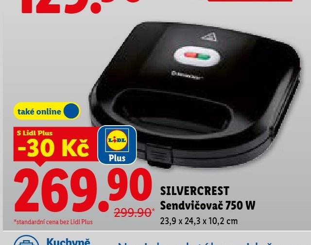 SILVERCREST Sendvičovač 750 W