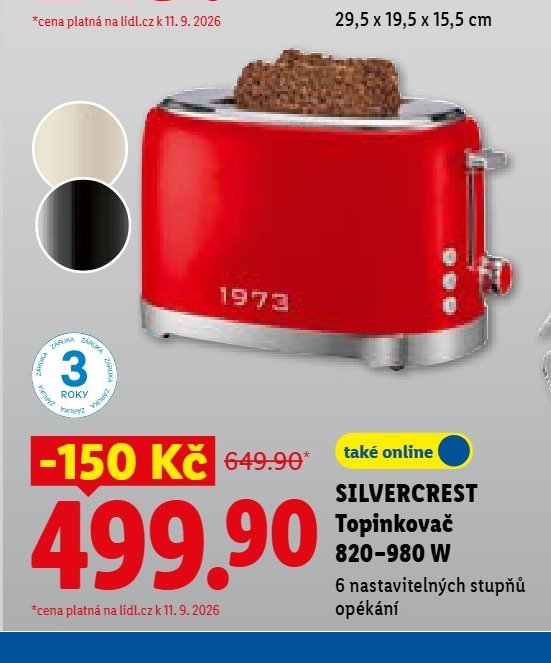 SILVERCREST Topinkovač 820-980 W