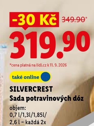 SILVERCREST Sada potravinových dóz