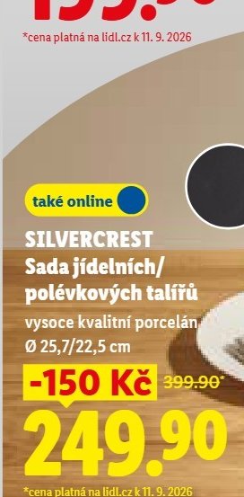 SILVERCREST Sada jídelních/polévkových talířů