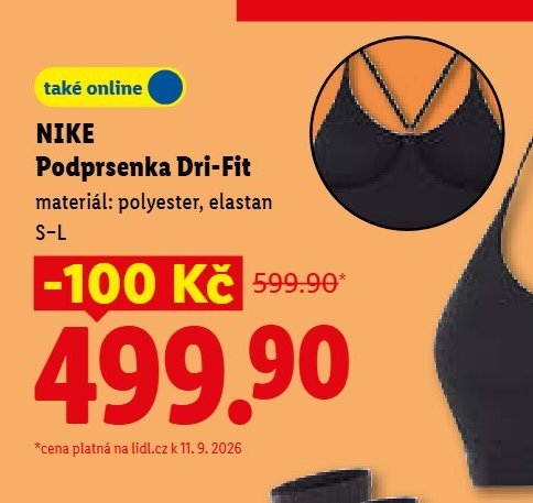 NIKE Podprsenka Dri-Fit