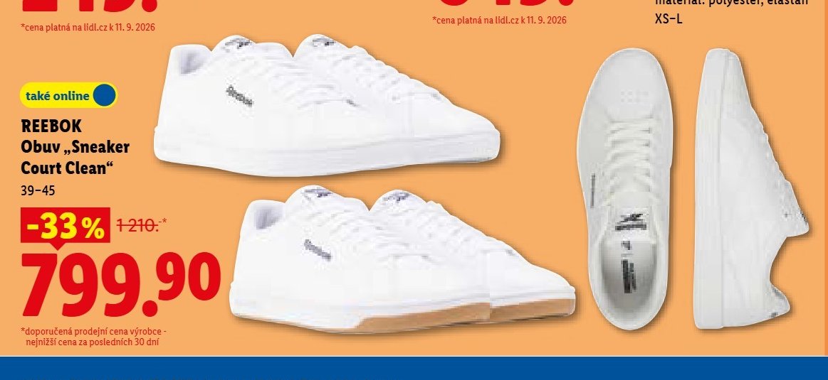 REEBOK Obuv „Sneaker Court Clean“