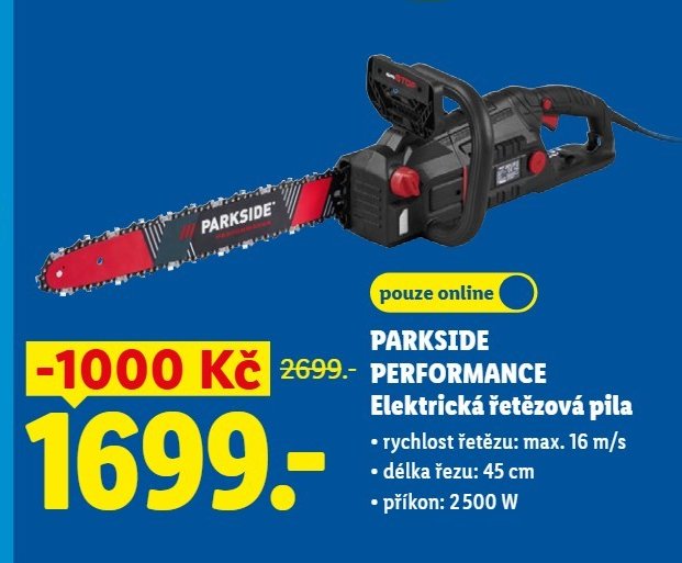 PARKSIDE PERFORMANCE Elektrická řetězová pila