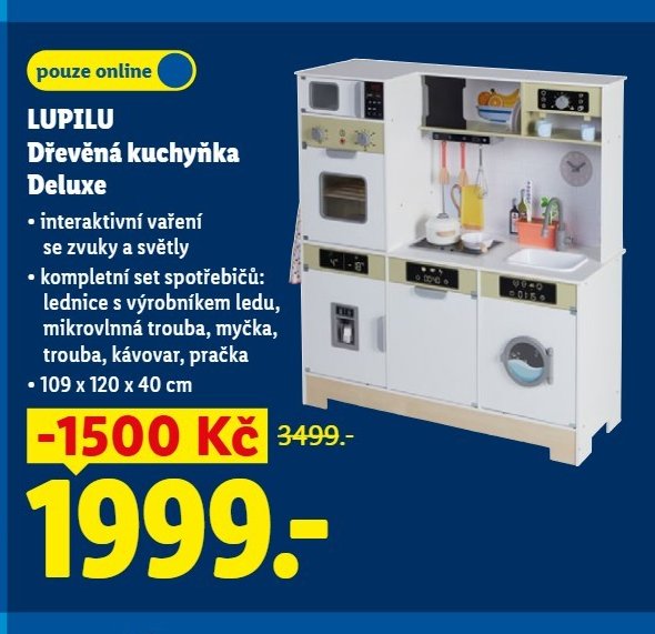 LUPILU Dřevěná kuchyňka Deluxe