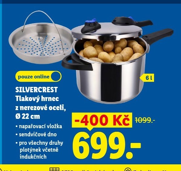 SILVERCREST Tlakový hrnec z nerezové oceli