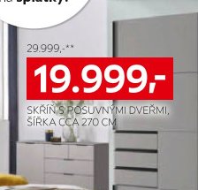 Skříň s posuvnými dveřmi