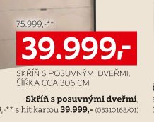 Skříň s posuvnými dveřmi
