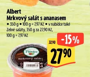 Albert Mrkvový salát s ananasem
