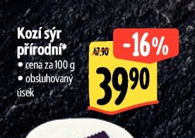 Kozí sýr přírodní