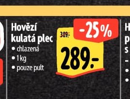 Hovězí kulatá plec