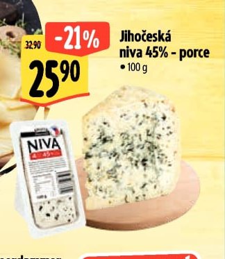 Jihočeská niva 45% - porce