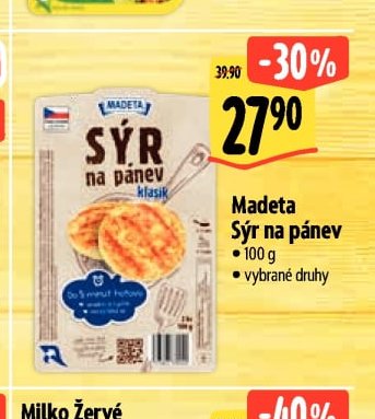 Madeta Sýr na pánev