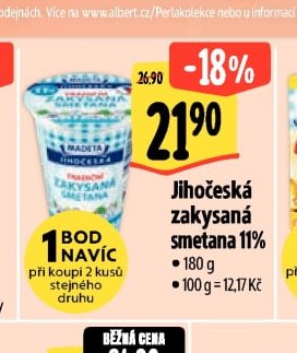 Jihočeská zakysaná smetana 11%