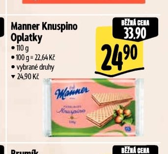 Manner Knuspino Oplatky