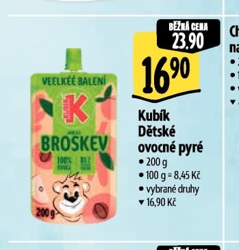 Kubík Dětské ovocné pyré