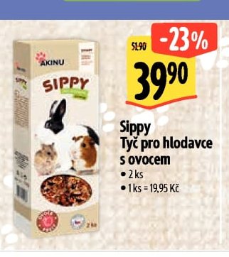 Sippy Tyč pro hlodavce s ovocem