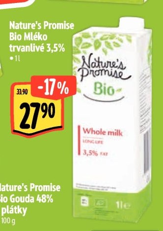 Nature's Promise Bio Mléko trvanlivé 3,5%