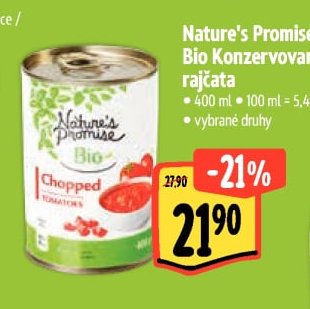 Nature's Promise Bio Konzervovaná rajčata