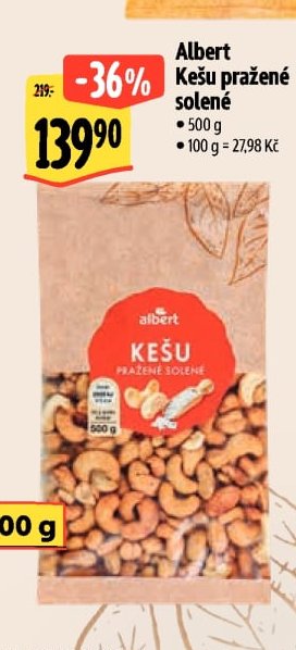 Albert Kešu pražené solené