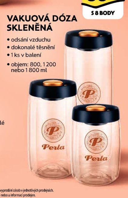 Vakuová dóza skleněná