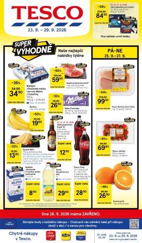aktuální leták Tesco 23.9.2026-29.9.2026