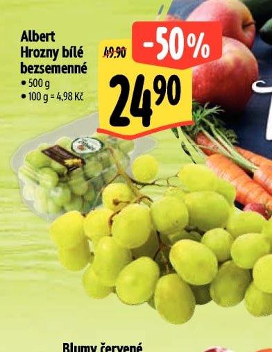 Albert Hrozny bílé bezsemenné