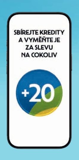 SBÍREJTE KREDITY A VYMĚŇTE JE ZA SLEVU NA COKOLIV
