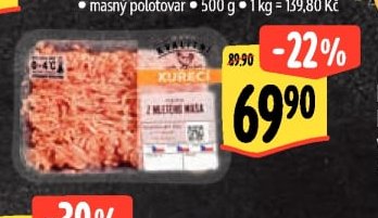 Kuřecí steak mletý