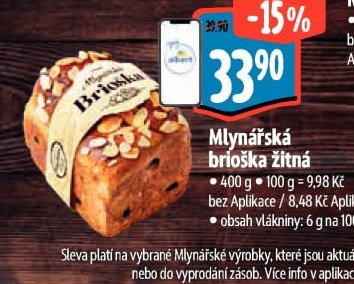 Mlynářská brioška žitná