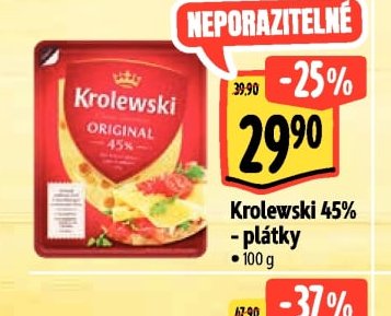 Krolewski 45% plátky 100 g