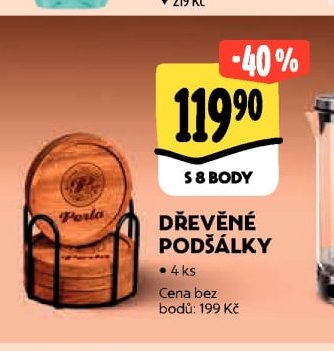 Dřevěné podšálky