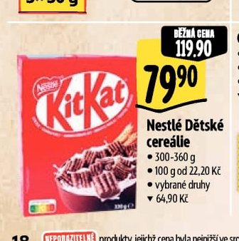 Nestlé Dětské cereálie