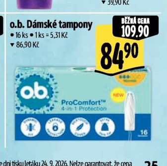 o.b. Dámské tampony
