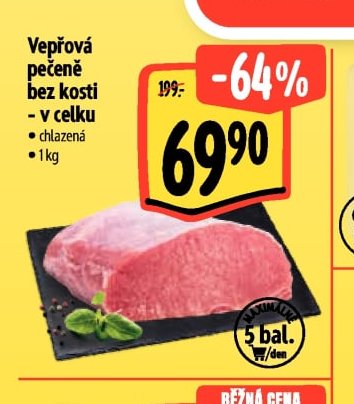Vepřová pečeně bez kosti
