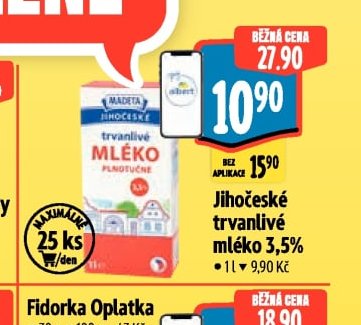 Jihočeské trvanlivé mléko 3,5%