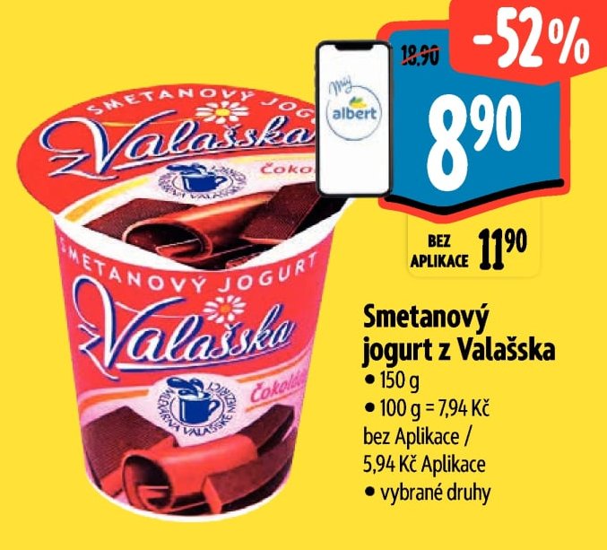 Smetanový jogurt z Valašska